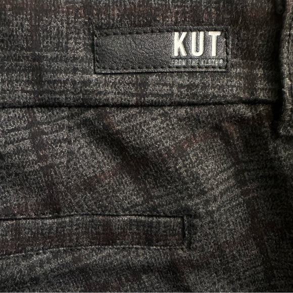 Kut From The Kloth Mia Ankle Skinny Pants Womens 10 Gray Plaid Work Career - Picture 6 of 9